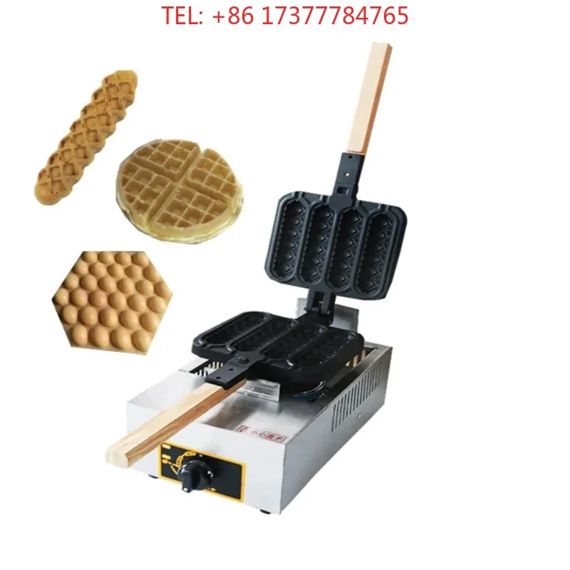 3-in-1 Stainless Steel Hot GoG Replaceable Plate  Waffle Maker For  And Hotel Use Mini Waffle Maker