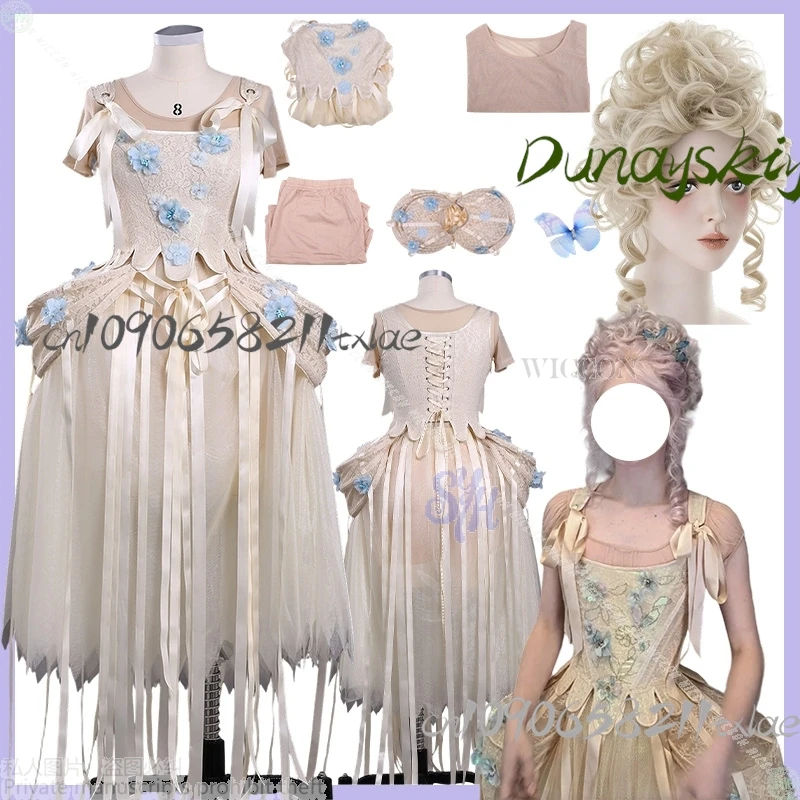 Enid Cosplay Never Anime película más disfraz de baile de Halloween uniforme de baile muerto vestido de noche verde gótico Jirai Kei niñas Lolita