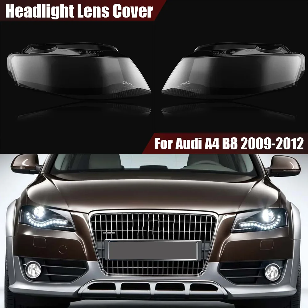 Headlight Shell Lamp Shade Transparent Cover Headlamp Cover For Audi A4 B8 2009 2010 2021 2012