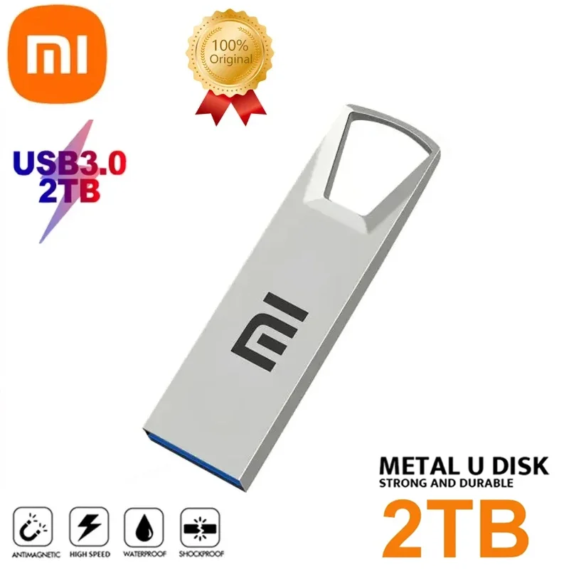 Xiaomi Usb 3.0 Pen Drive 2TB High Speed Usb Flash Drives 1TB Metal Waterproof U Drive 512GB TYPE-C Memoria Usb Stick ﻿Smart Home