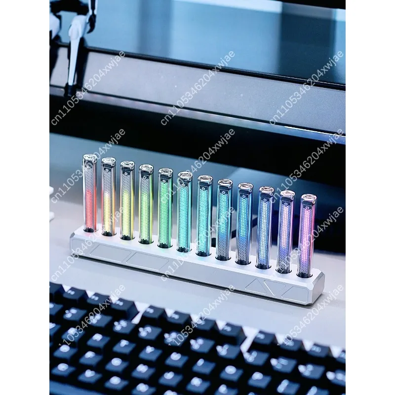 RGB Music Spectrum Audio Light Sound Visualizer Dynamic Rhythm Desk Atmosphere Lamp