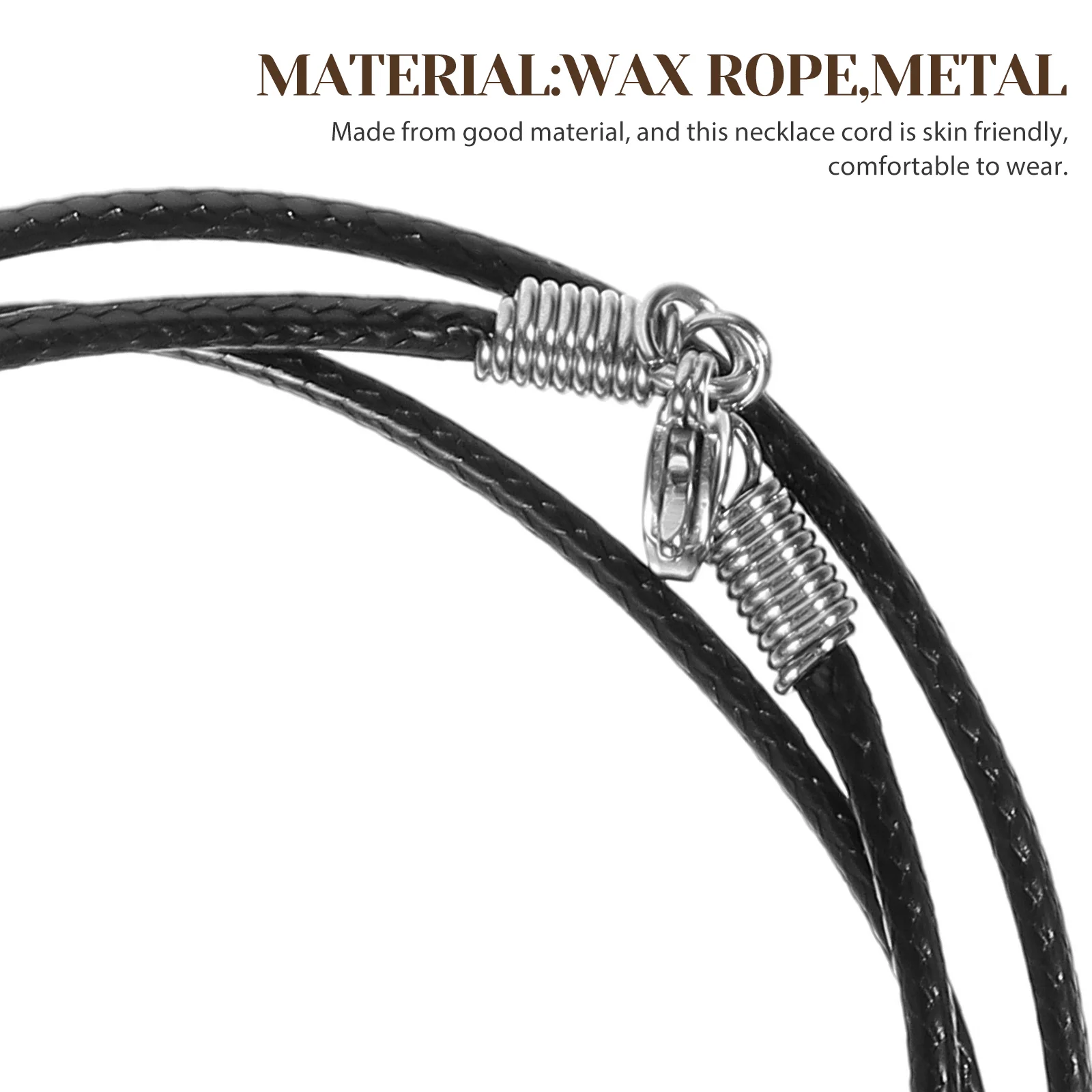 

Black Braided Wax Rope Necklace Cords for Jewelry Making Jewellery Waxed Polyester Man