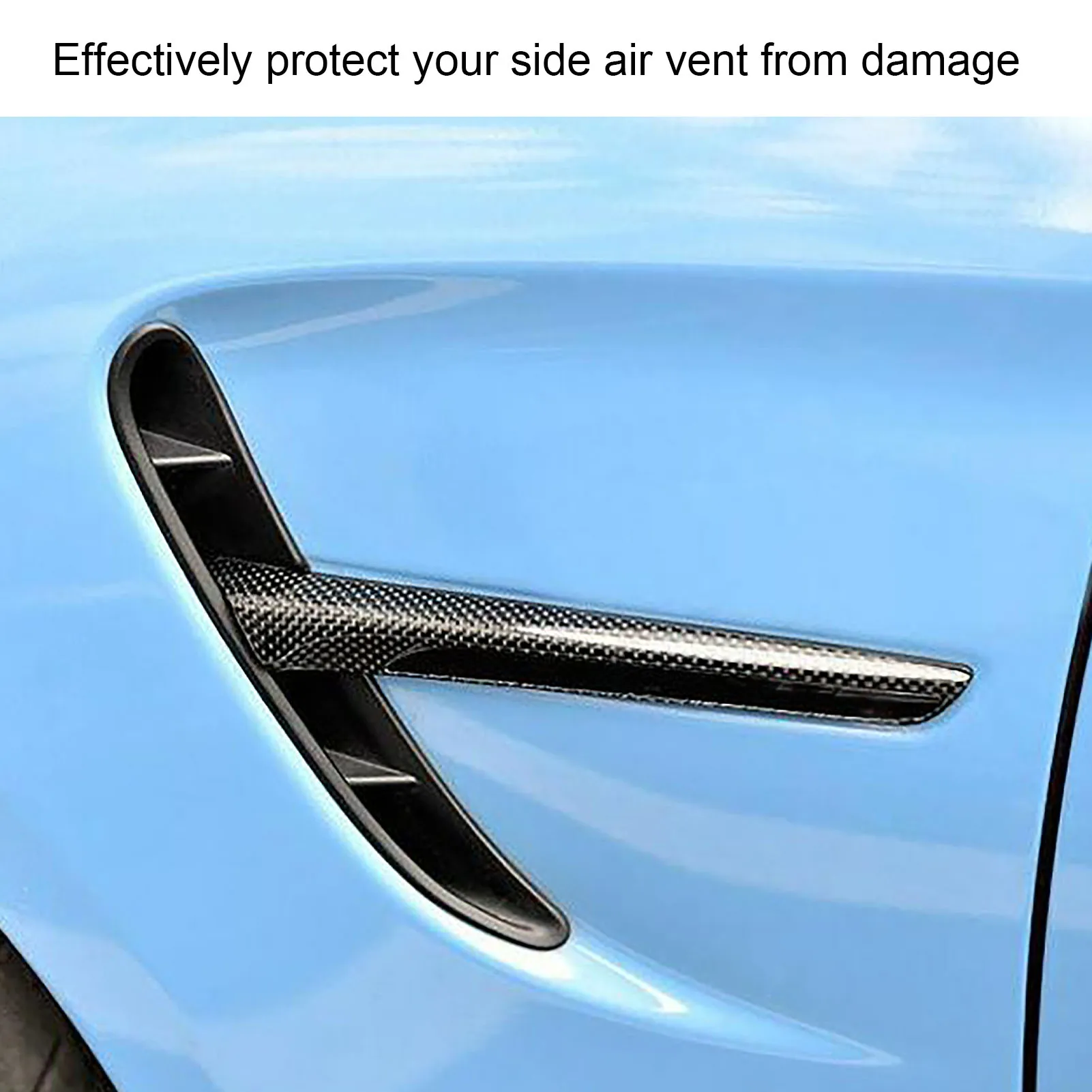 1 Pair of Car Side Air Vent Trim Carbon Fiber Anti UV Scratch Resistant Replacement For BMW M3 F80 M4 F82 2014-2020