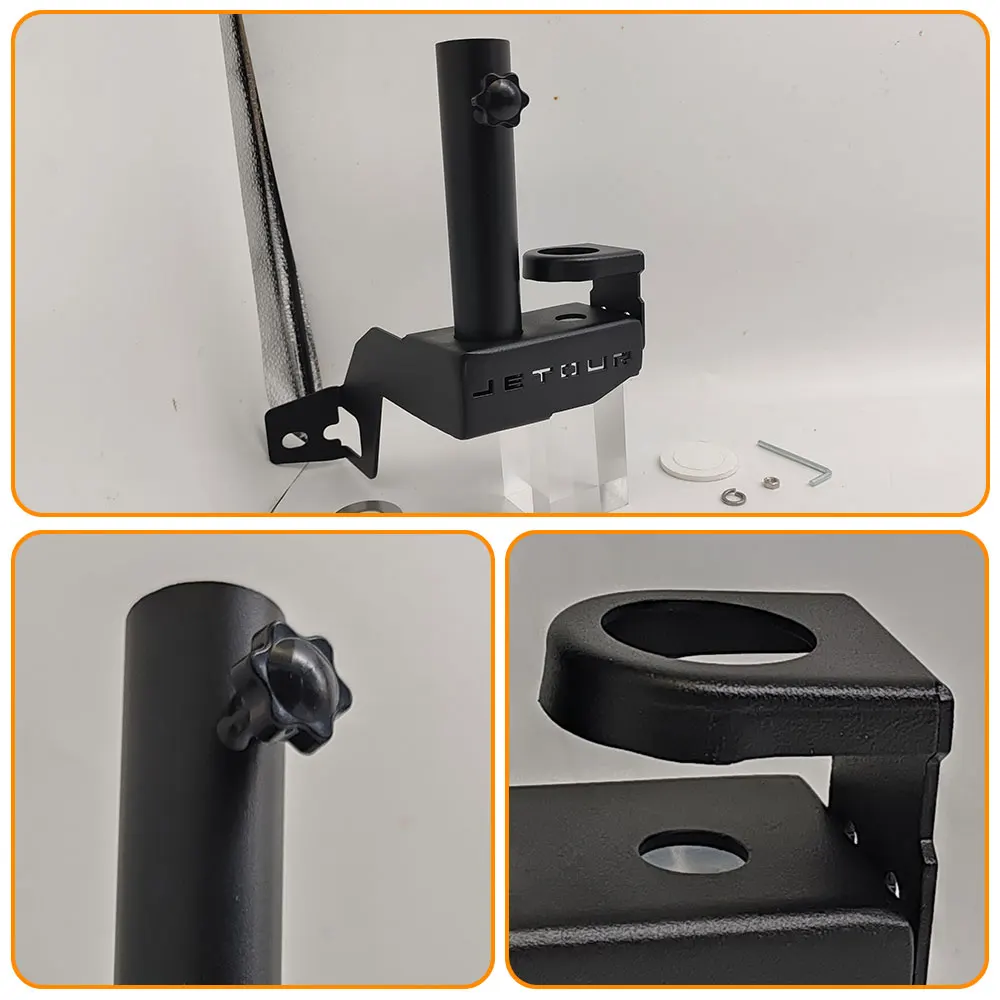 

Car Tailgate Stainless Steel Antenna Bracket For cherry Jetour Traveller T2 2023 2024 External Modification Accessories