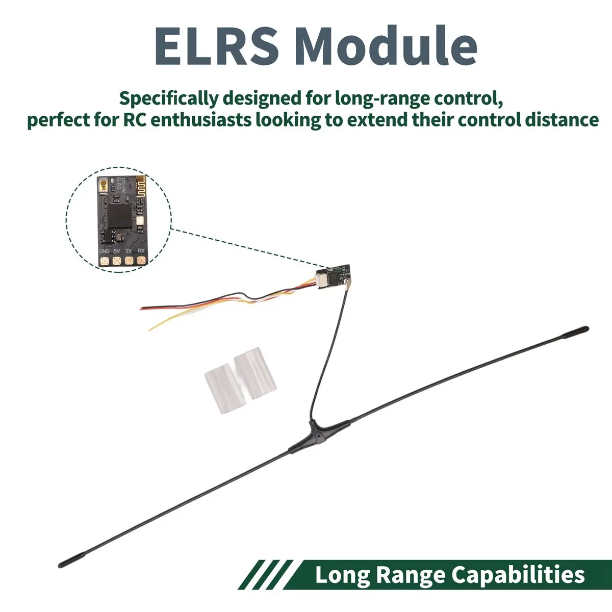 fine 433MHz TX400 RX Nano Receiver ELRS Module 370-420MHz Long Range Control for RC Models