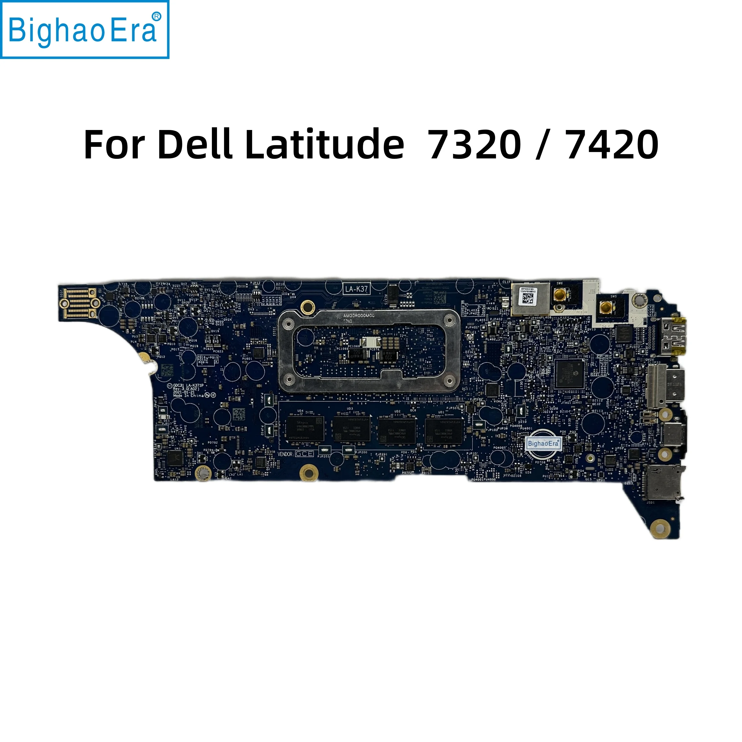 GDC31 LA-K371P For Dell Latitude 7420 7320 Laptop Motherboard With i5-1135G7 i7-1185G7 CPU 8G/16G-RAM PN:9H08W CN-095TWY 09RW31