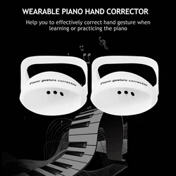 Tremolo Wearable Piano Hand Corrector Silicone Piano Hand Orthotic Device Piano Hand Gesture Corrector for Piano Beginners