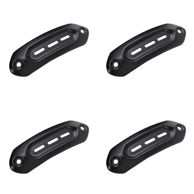 Firmly 4X Real Carbon Fiber Motorcycle Accessories Exhaust Cover Protector Heatshield For DUCATI Hypermotard 950 939 821 RVE SP