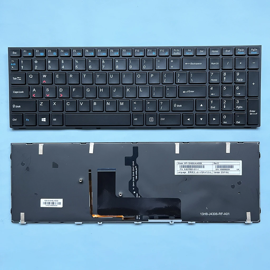 

P651 US/Russian Keyboard for Clevo P651SE P651SG P655 P671 P655SE P671SG P650 P650SA P650SE P650SG P655SG P655SE P670RE3 P670RG