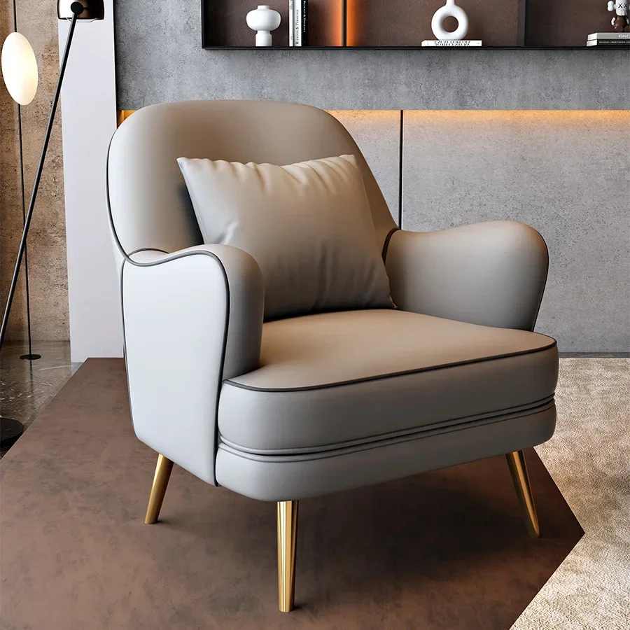 Nordic single sofa household living room small apartment leisure chair sales department business negotiation hotel meeting sofa