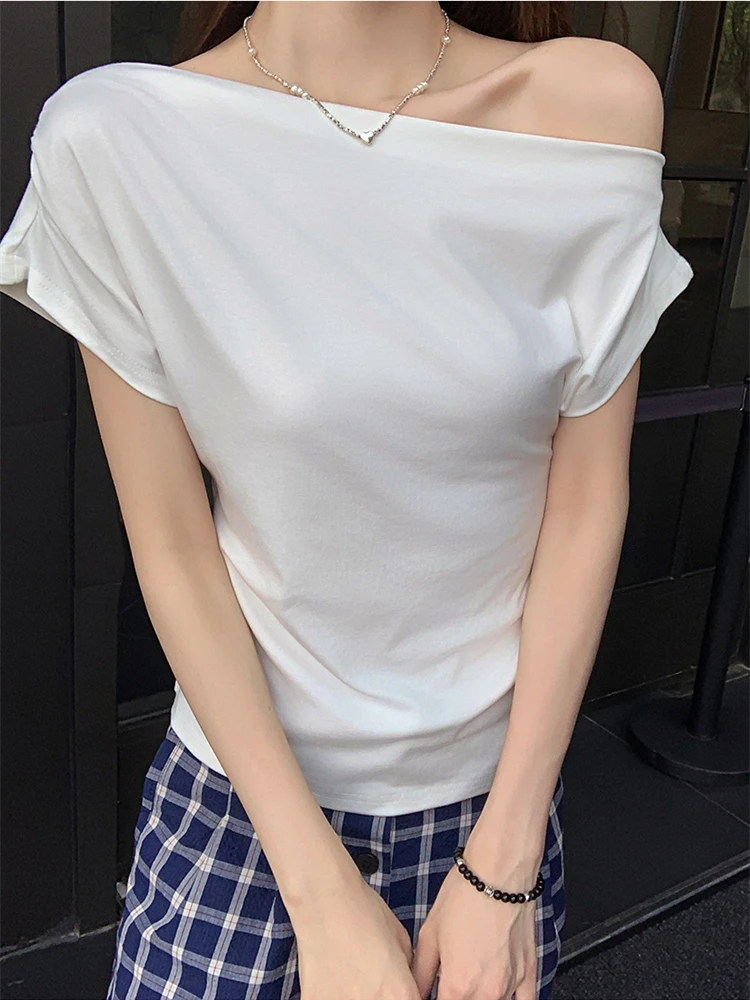 

Летняя женская футболка Женская одежда Топы Футболка Женский укороченный топ Футболки Y2k Para Mujer Ropa De Mujer Roupas Feminina A