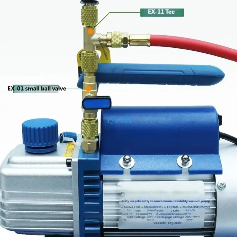 E15A Robusts Brass Port Adapter Valves Vacuum Structure Fittings Suitable for Vacuum Tool Ensures Tight Secure Sealing