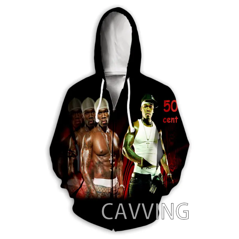 موضة جديدة ثلاثية الأبعاد طباعة مغني الراب 50 سنت سستة هوديس زمم مقنعين بلوزات Harajuku هوديس الهيب هوب بلوزات K02