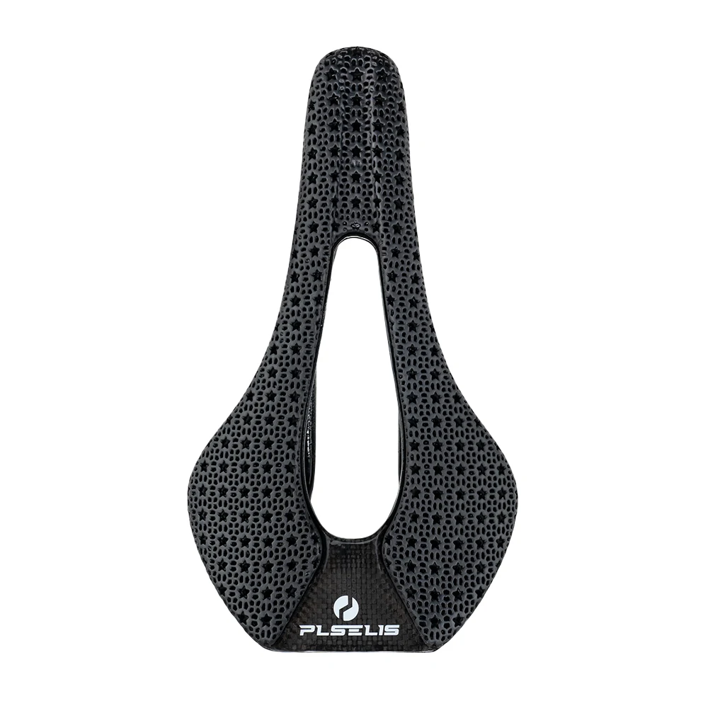 

honeycomb breathable hollow saddle carbon fiber integrated molded base plate bow 3D printing soft glue road/MTB bike cycling