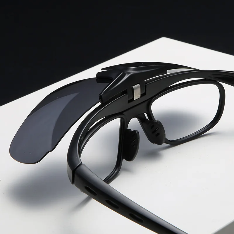 KIZN مشبك مغناطيسي نظارات شمسية رياضية قصر النظر نظارات الرجال النساء وصفة طبية ركوب نظارات قصر النظر الاستجماتيزم -0.5 إلى -10