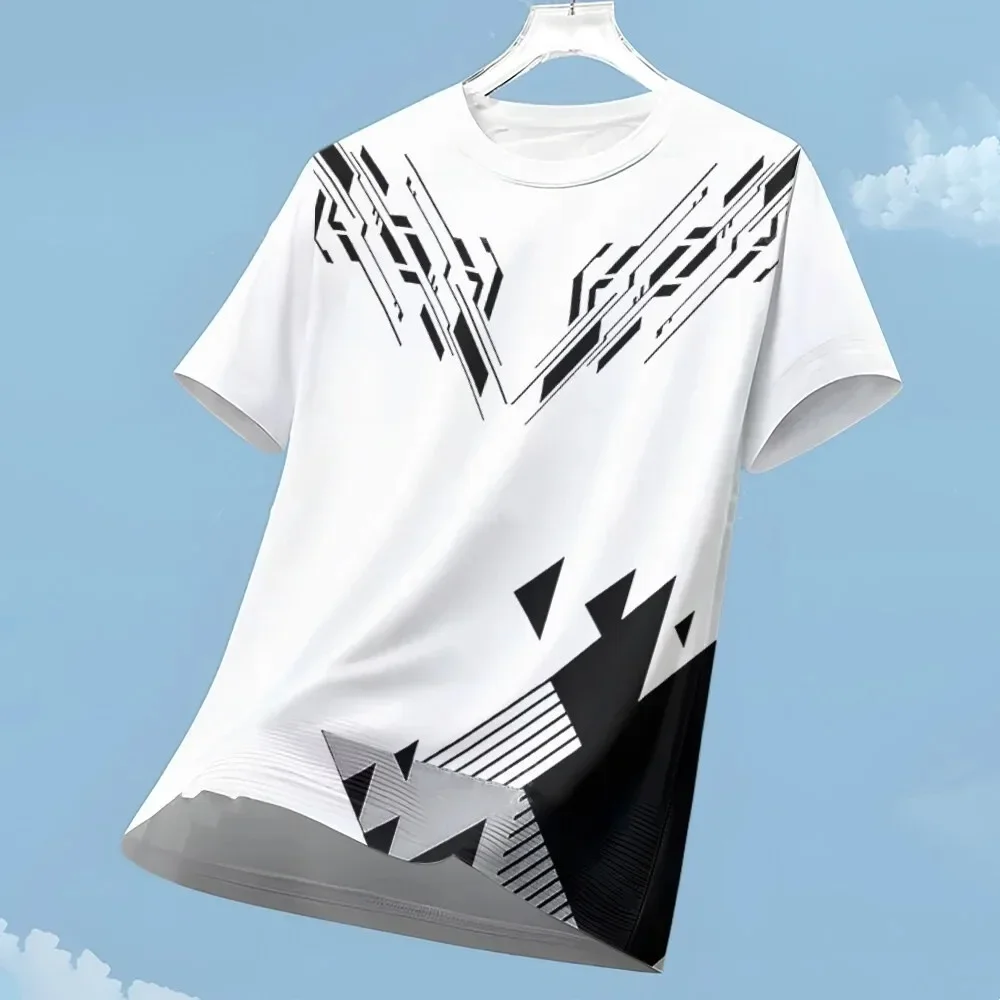 Atmungsaktives 3D-Druck Sport-T-Shirt Outdoor Schnelltrocknend Herren Damen T-Shirt Street Casual Top Lauf Fitness Kurzarm Sommerkleidung