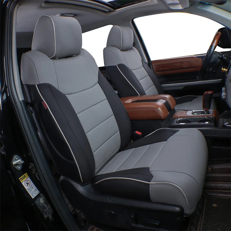 EKR Resistant Manufacturer Faux Leather Custom Seats Covers Full Set Car Seat Cover For Toyota Tundra