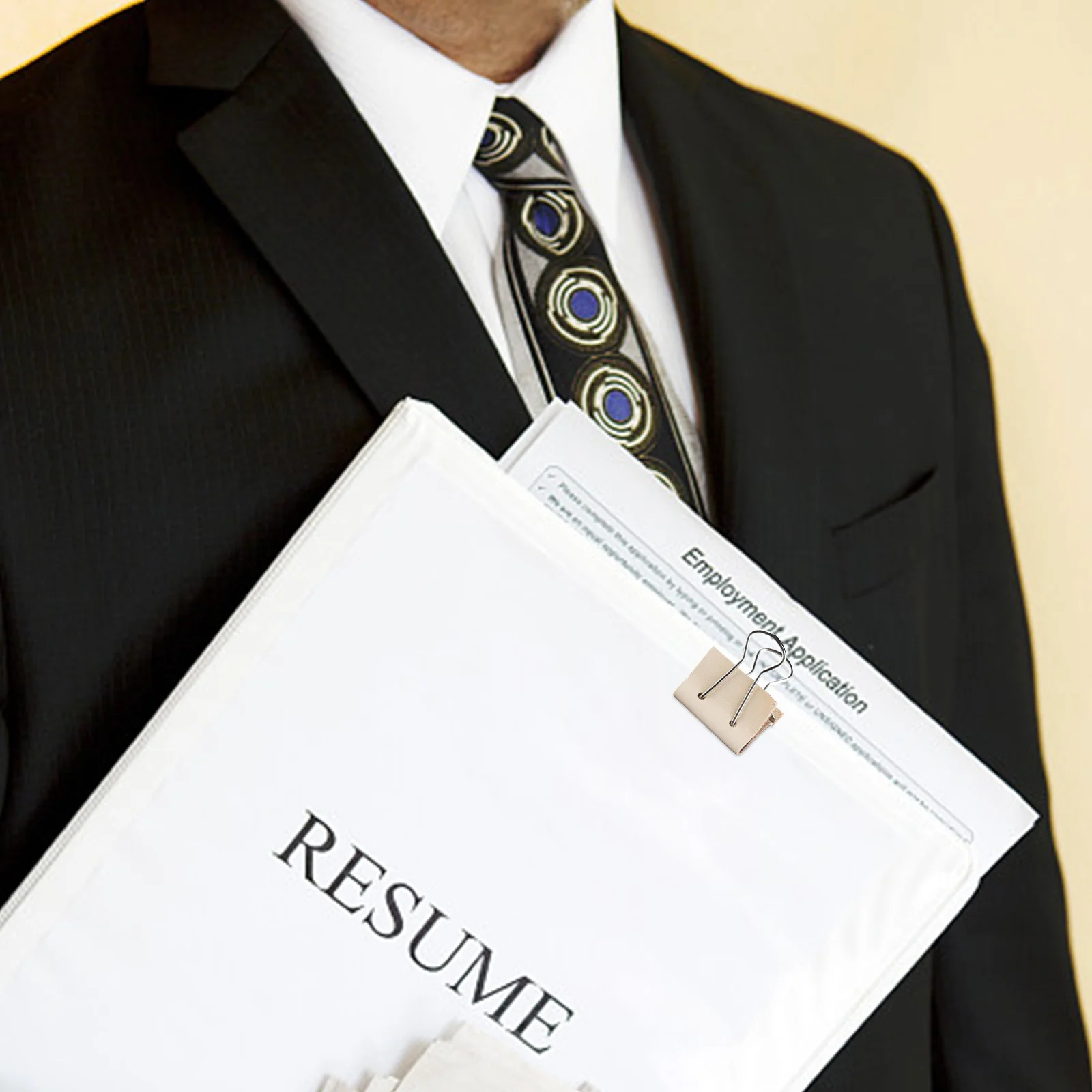 

5Pcs Binder Clips Not Easy to Peel Off Strong Clip DIY Fixing Clip Elegant Color Texture DIY Binder Clips