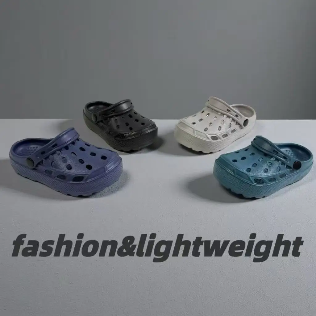 

Очаровательная детская пляжная обувь, легкие дышащие детские сандалии, уличная обувь для обучения, модная простая обувь из ЭВА