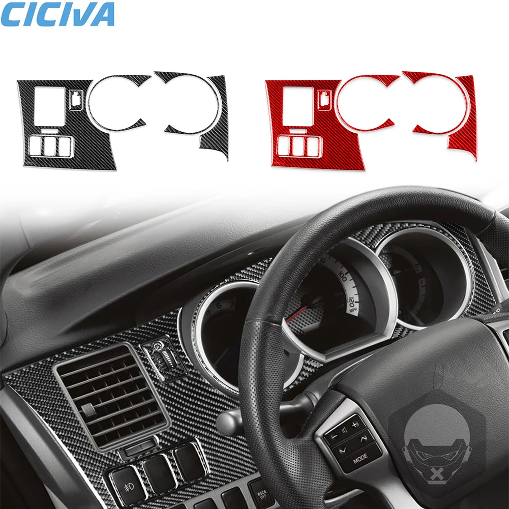 For Toyota Tacoma 2005 2006 2007 2008 2009 2010 Carbon Fiber Car Sticker Driving Dashboard Set Cover Trim Interior Accessories