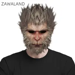 Zawaland Black Myth Wukong Masks Halloween Cosplay Props Adult Animal Monkey Mask Chinese Style Costume Accessories Party Gifts