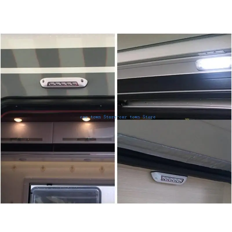 RXJE مقاوم للماء RV LED المظلة الشرفة ضوء الشرفة الخارجي مصباح الشريط الداخلي العالمي لقوارب القوارب قافلة منخفضة الطاقة 12V/24V