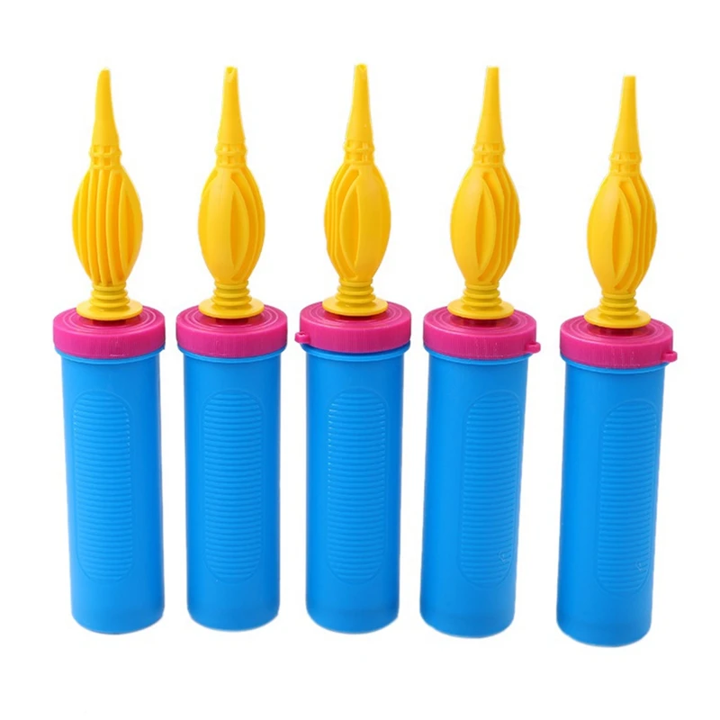 5Pcs Portable Manual Balloon Pump Two-Way Manual Inflator For Birthday Party Wedding Balloon Pump Inflataor