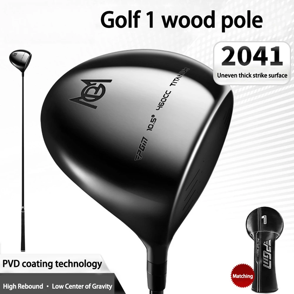 نادي الجولف ذكر شجرة أولى تي شيرت من خشب الجاذبية جسم قضيب كربون خفيف للغاية نادي مركزي منخفض الارتداد مع غطاء رأس من البولي يوريثان