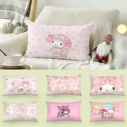 Cartoon My Melody Pillow Covers Cartoon Sofa Decorative Home Double-sided Printing Short Plush Cute Cushion Cover
