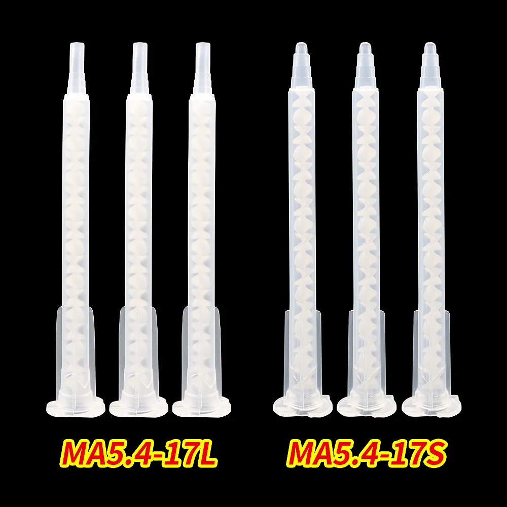 50 Stück Epoxid-Mischdüse, statisches Mischrohr MA5.4-17L MA5.4-17S Mischdüse für AB-Klebepistolen-Applikator – Detail 2