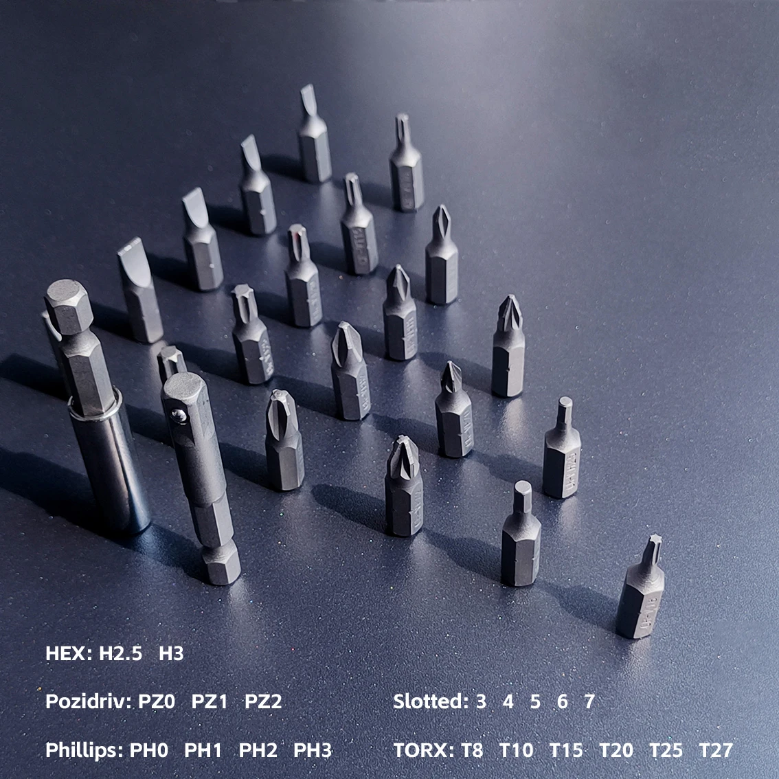 Imagem -04 - Lixiu-chave de Fenda Portátil Bit Grupo Chave de Fenda Magnética Forte Ferramentas Mecânicas Alta Qualidade 22 Pcs 25 mm