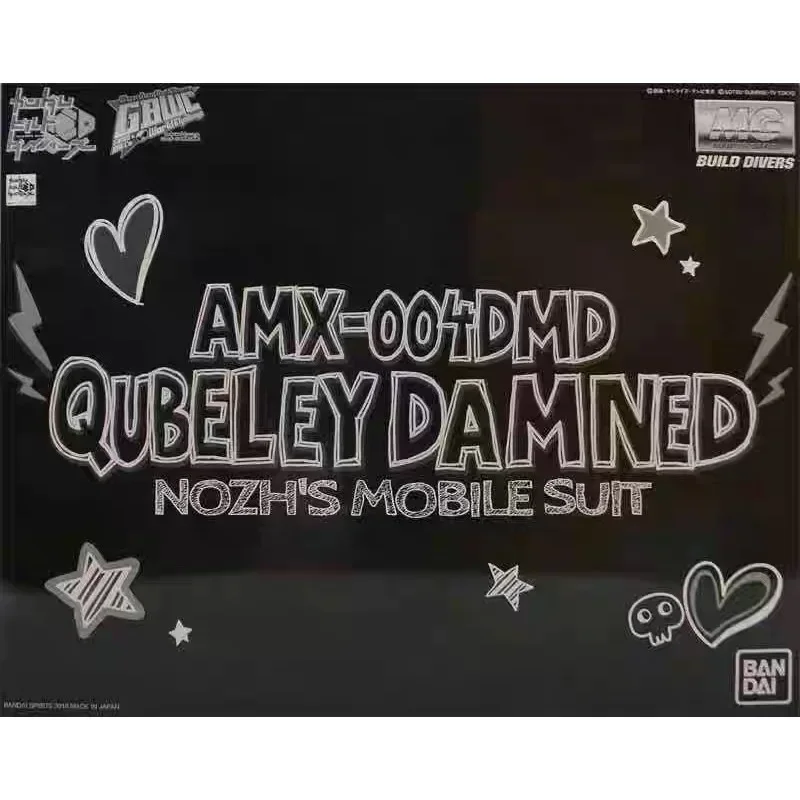 Genuine Bandai Gundam QUBELEY DAMNED MG 1/100 PB GBWC Assembled Model Movable Doll Collection Ornaments Anime Toy Boy Gift