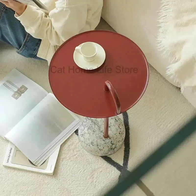 طاولات متجر عبر الإنترنت خدمة أثاث القهوة Mesas لغرفة المعيشة طاولة صغيرة ليلية رفع أريكة جانبية صغيرة مستديرة