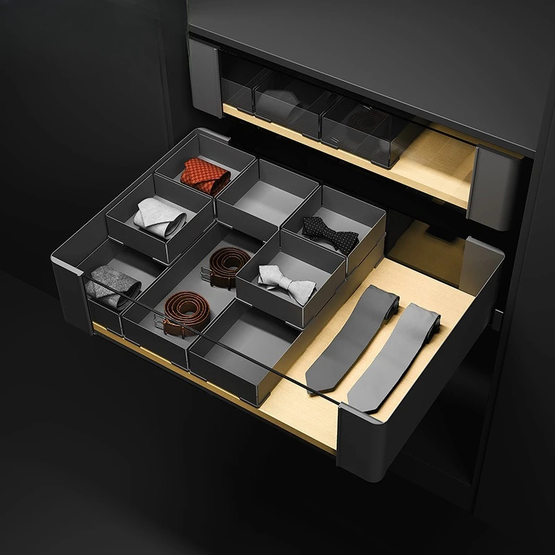 Wardrobe accessories pull basket drawer jewelry box separate storage clothing storage basket
