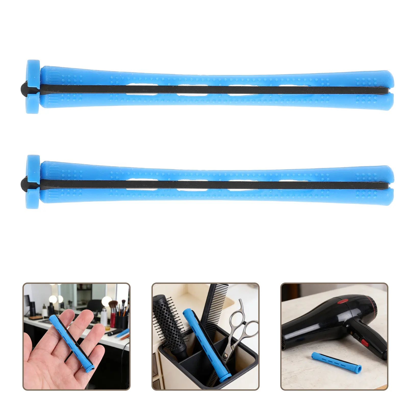 

60 шт. пластиковых валиков для холодной завивки волос, инструменты для салонов красоты, без нагрева, для длинных волос, для женщин