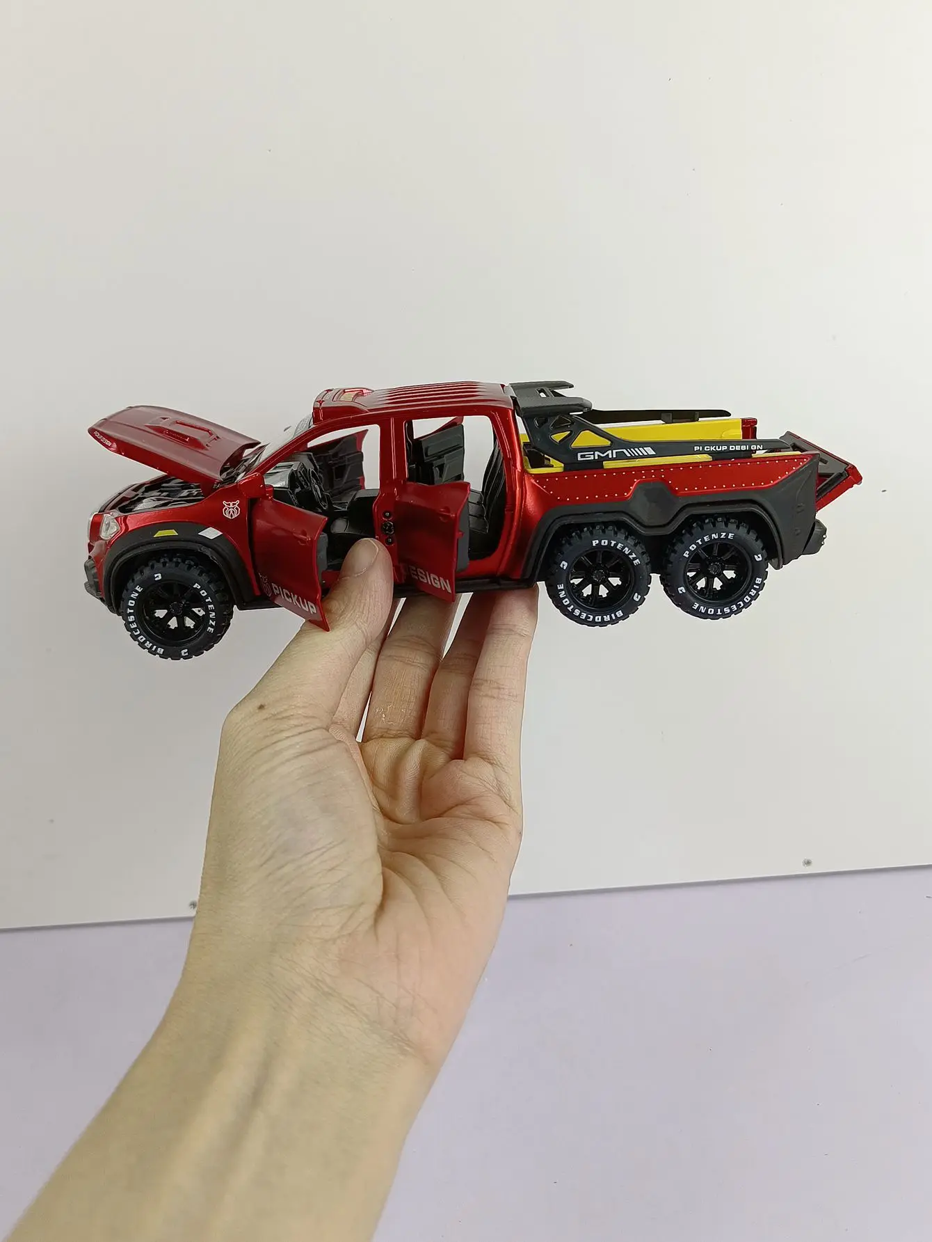 1:28 Mercedes Benz X-Class Exy 6X6 Off Road Pickup Model Toy Car Alloy Diecast Pull Back Toys Vehicle for Gift