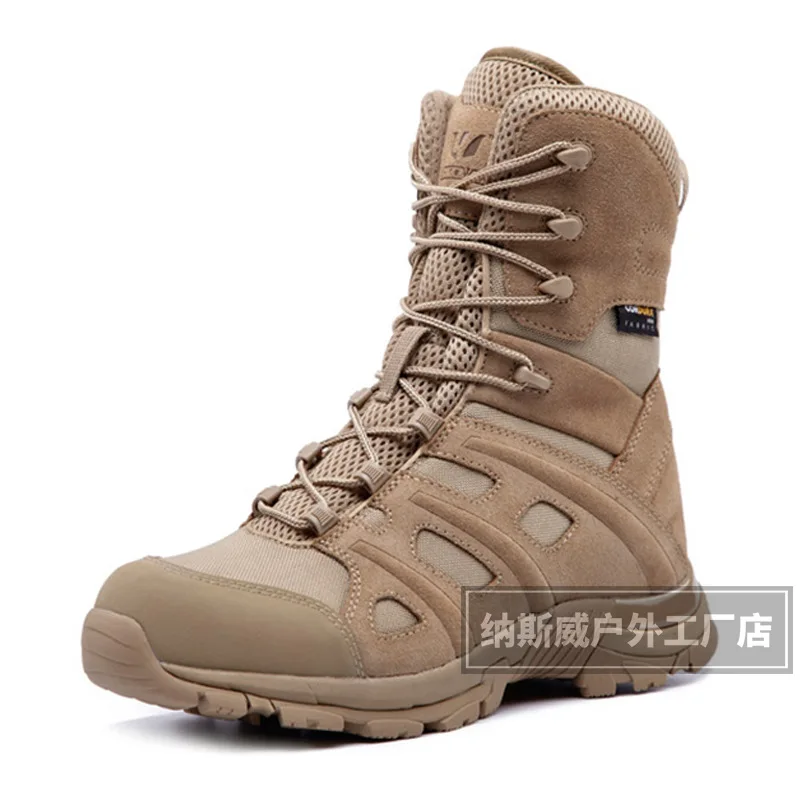 Outdoor Combat Boots Men's Women's HighWork Shoe Boots High Top Indestructible Work Boots Desert Mountaineering  Hiking Shoe