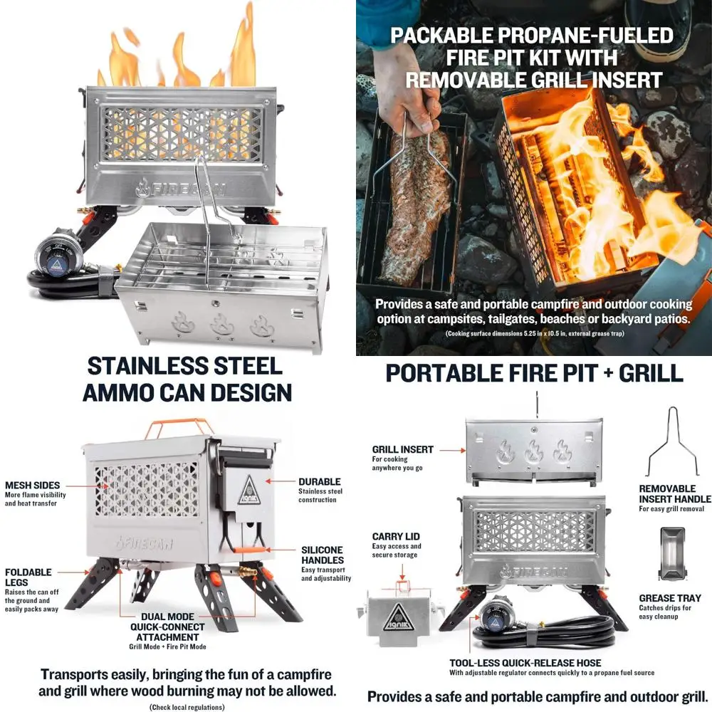 

Portable Propane Fire Pit and Grill - Ignik Deluxe Edition