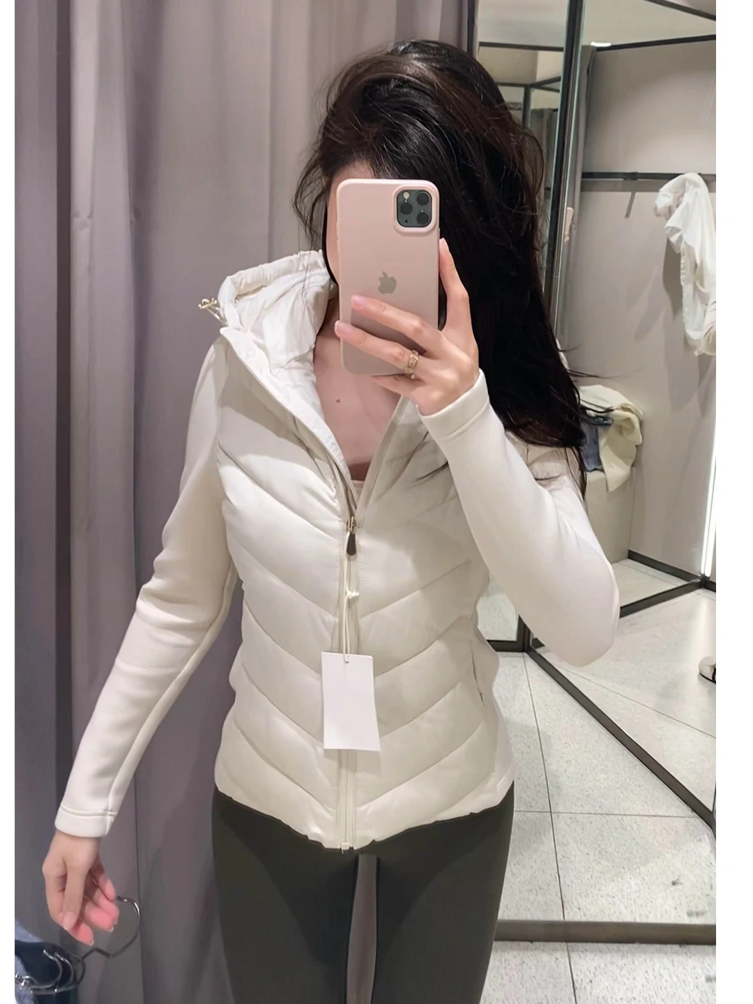 

Белая женская легкая тонкая куртка с капюшоном, приталенная, с комбинированным поясом, из хлопка, в корейском стиле, для повседневной носки, с длинными рукавами, на молнии