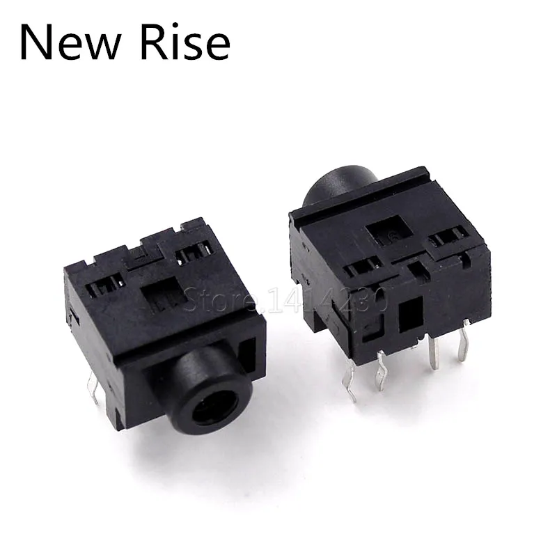 헤드폰 잭 소켓 PJ-317, 스테레오 암 소켓, 3.5 오디오 잭 커넥터, PCB PJ-317, 5 핀, 3.5mm, 10 개