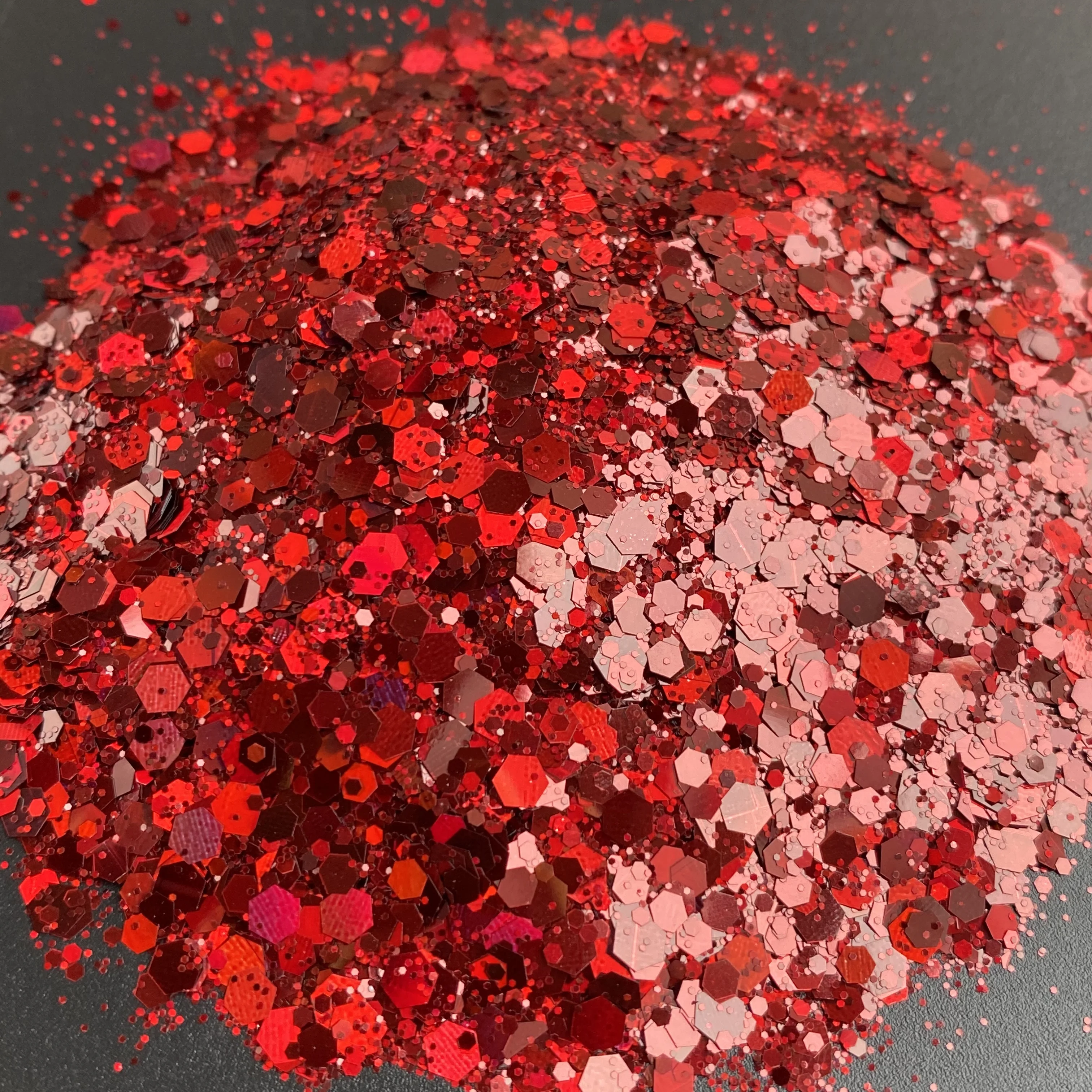 

50g Laser Nail Glitter Sequins Mixed Sizes Hexagon Sparkly Holographic Powder Glitter Loose Chameleon Mermaid Chunky Flakes