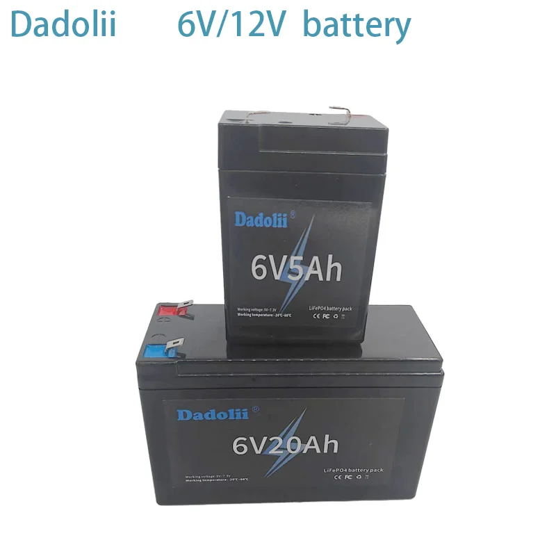 

New Upgraded Version LiFePO4 12v5ah6v8ah 6v10ah6v children's electric car toy car motorcycle baby stroller battery