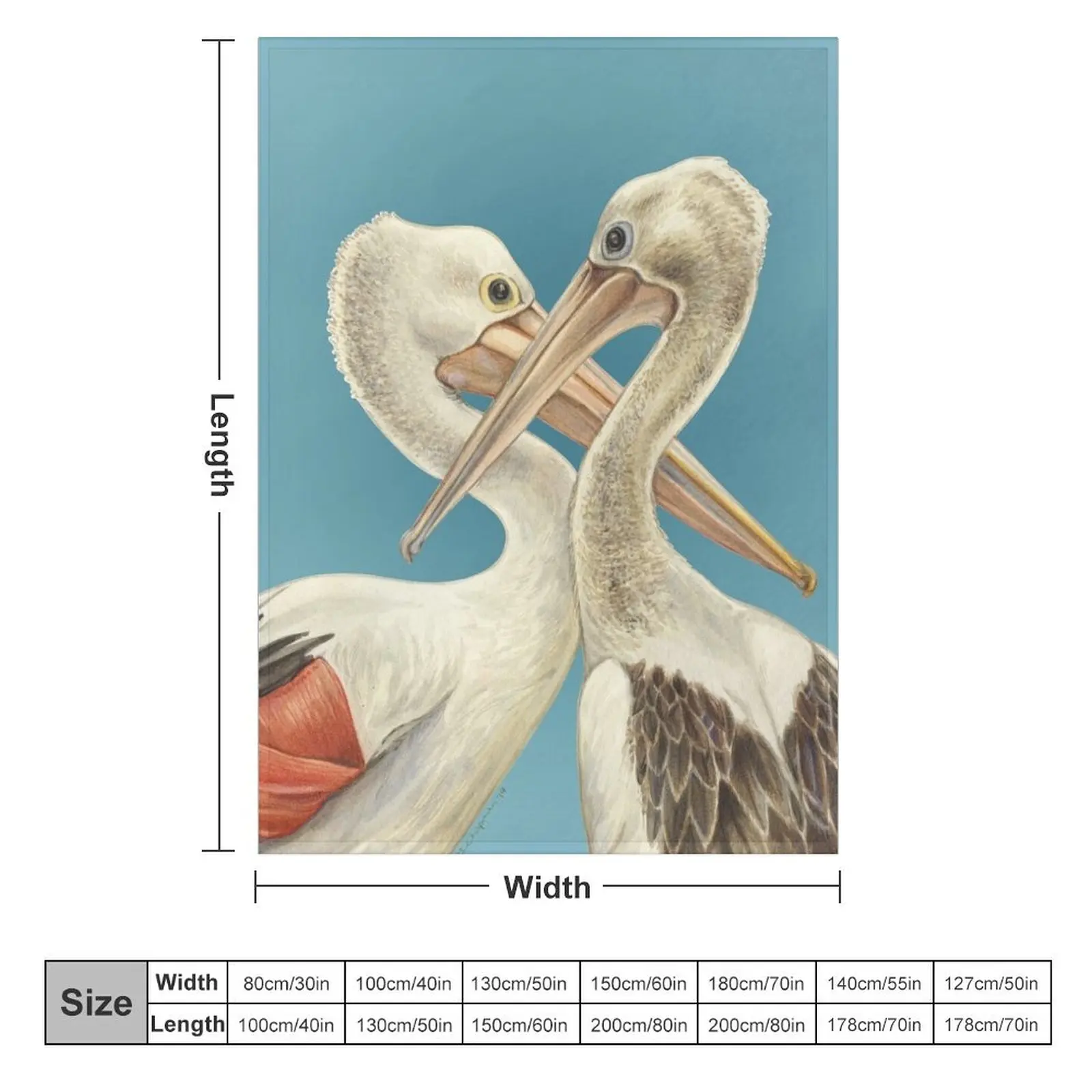 Australian Pelicans - In memory of Craig Lester Throw Blanket Multi-Purpose Sleeping Bag Blankets