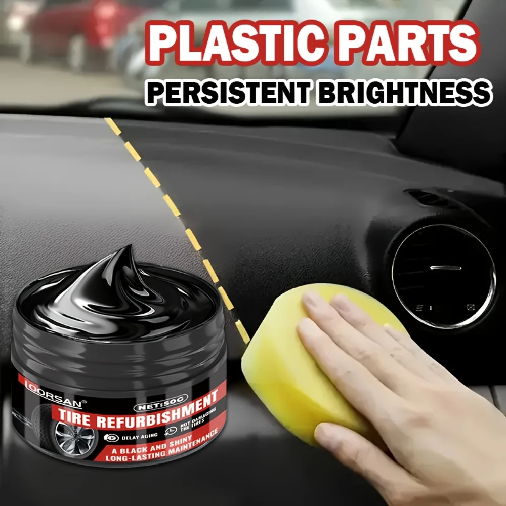 Multi-Functional Polishing Paste, Tire Shine Cream, Car Interior Restoration Wax, Automotive Tire Wax, Plastic Component Renewal
