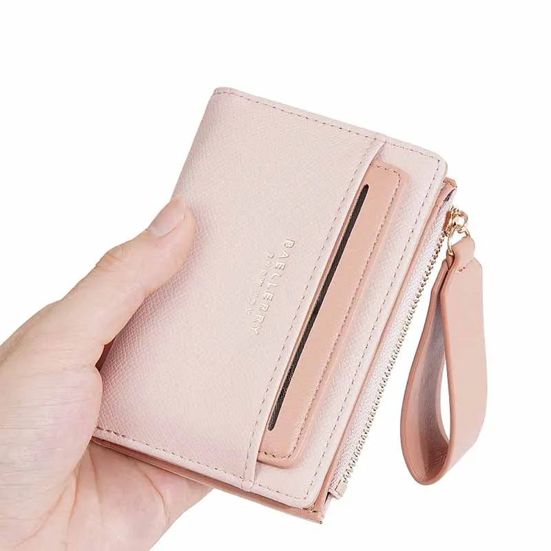 

New Mini Zipper Coin Wallet High-quality PU Leather Credit Card Storage Holders Ultra-thin Women Wallet Fashionable Simple Purse