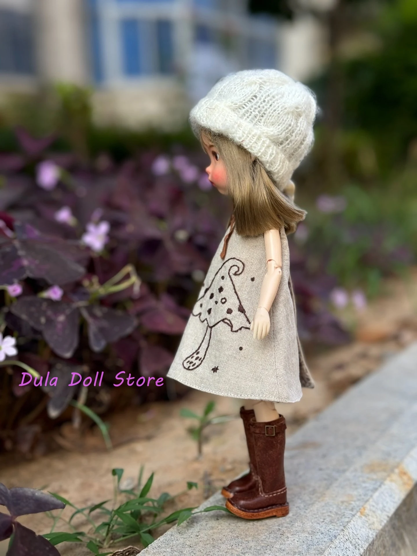 دولا ملابس دمى وفستان ريترو النمط الأدبي سلسلة الغابات المطرزة Blythe ob24 ob22 ICY JerryB 1/6 إكسسوارات دمي