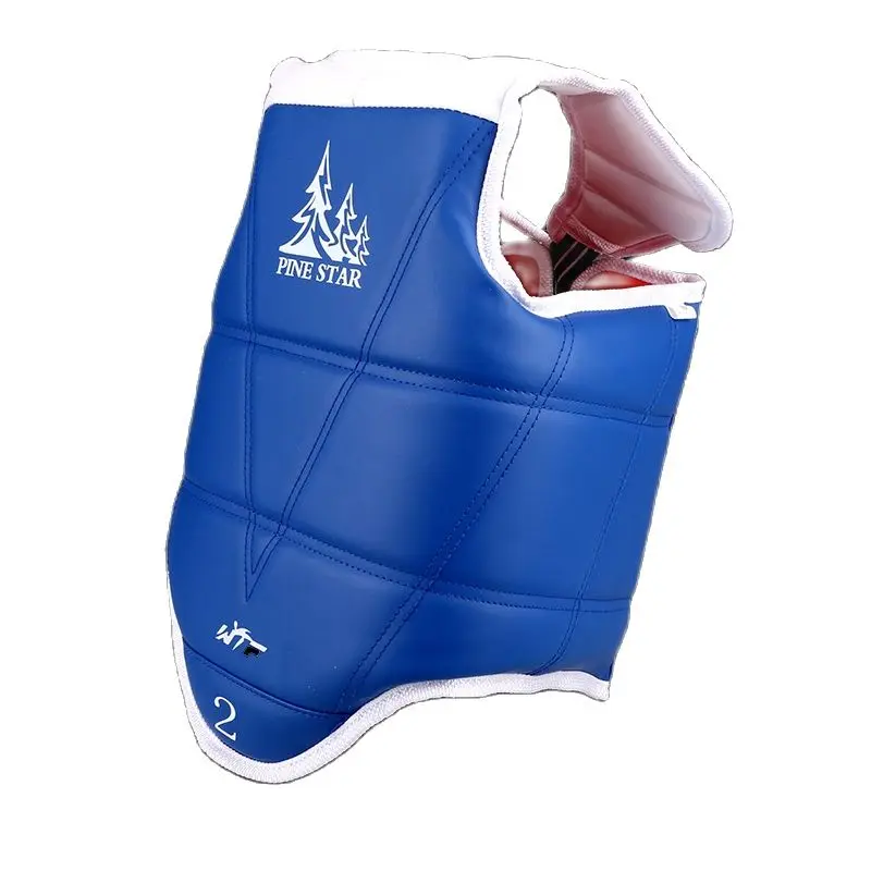Tradizionale Taekwondo Chest Guard bambini uomo donna studente rosso blu Karate Tae Kwon Do protettori WTF approvato Vest supporter TKD