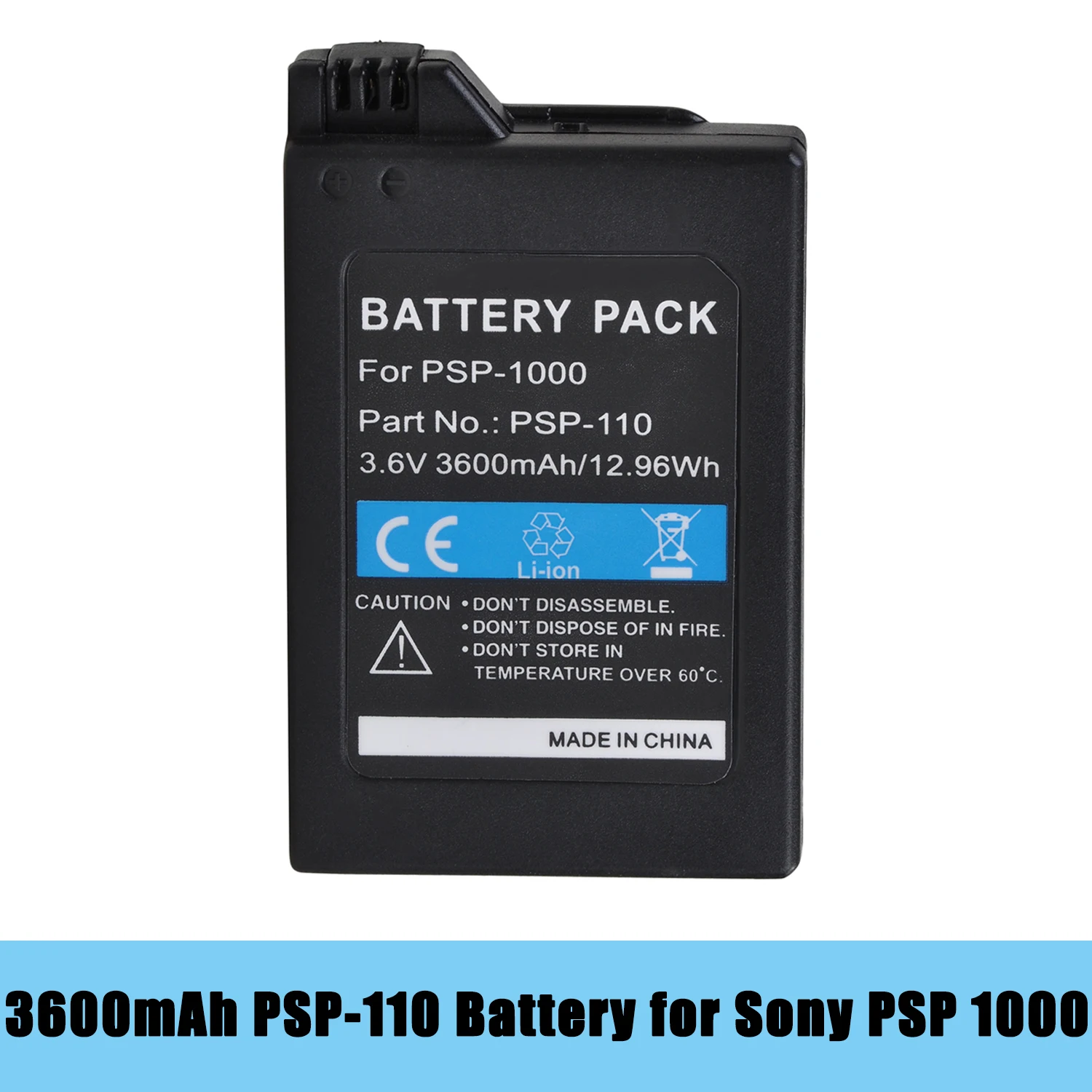 3600mAh PSP-110 Battery for Sony PSP 1000 PSP1000 1001 1002 1003 1004 1005 1006 1007 1008 1010 Series PSP Console Gamepad