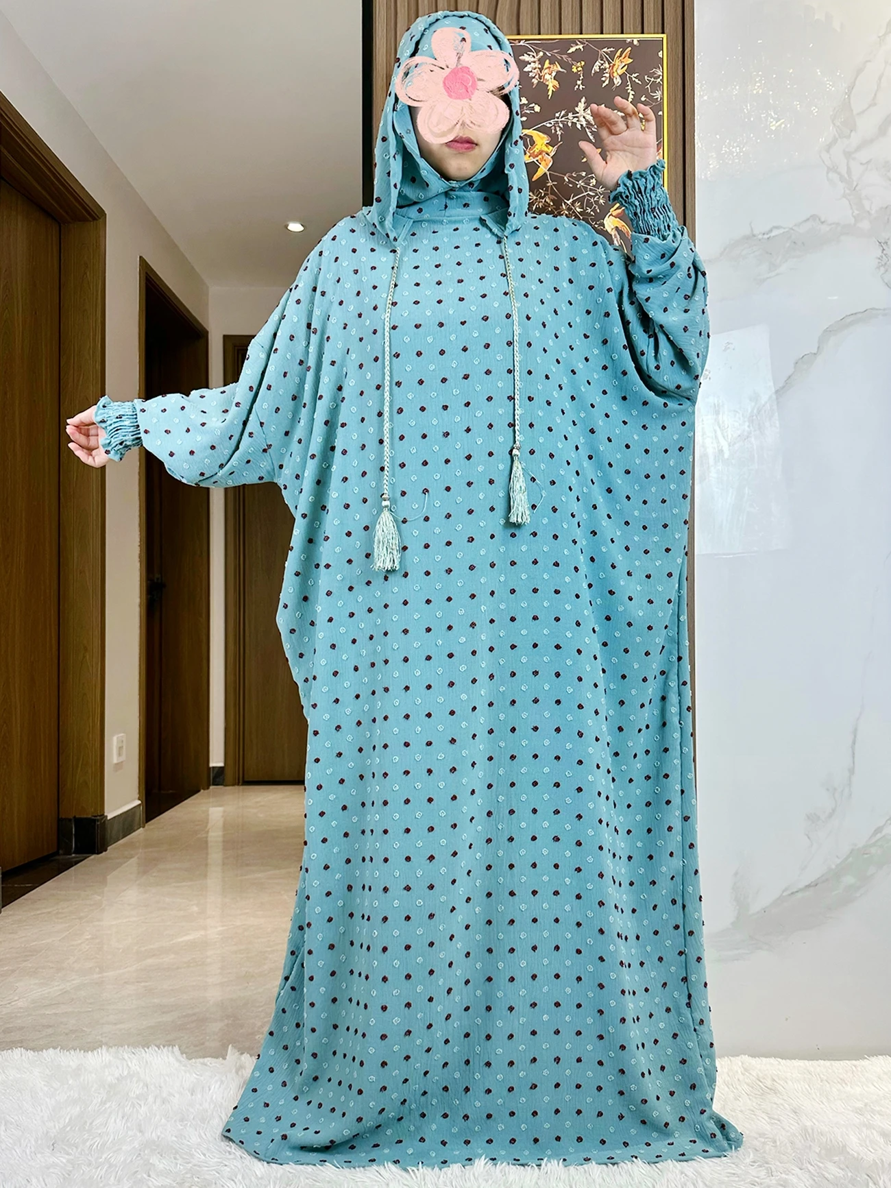 Vestido musulmán de Ramadán para mujer, ropa de oración islámica, Abaya, Dubái, Turquía, tela de algodón, Color liso, caftán, nuevo