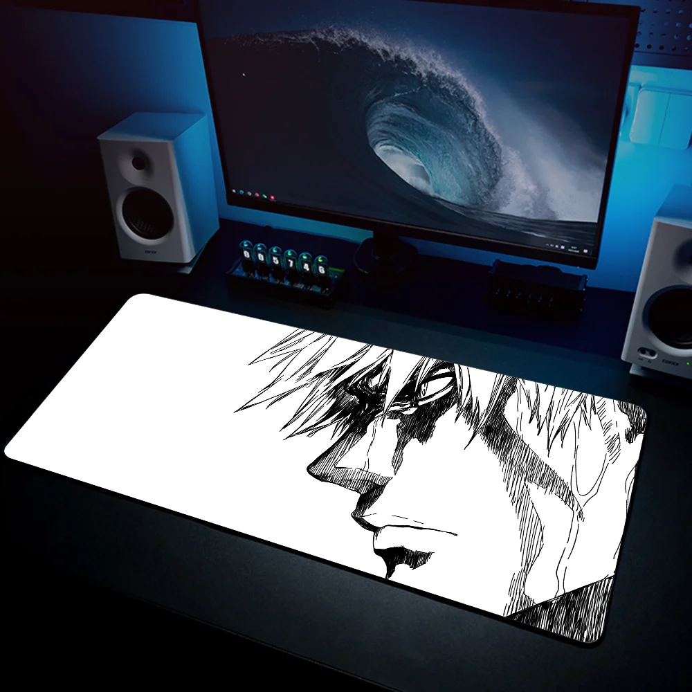 Anime Black Bleach Mousepad Mouse Mat Desk Mat With Pad Gaming Accessories Prime Gaming XXL Keyboard Pad